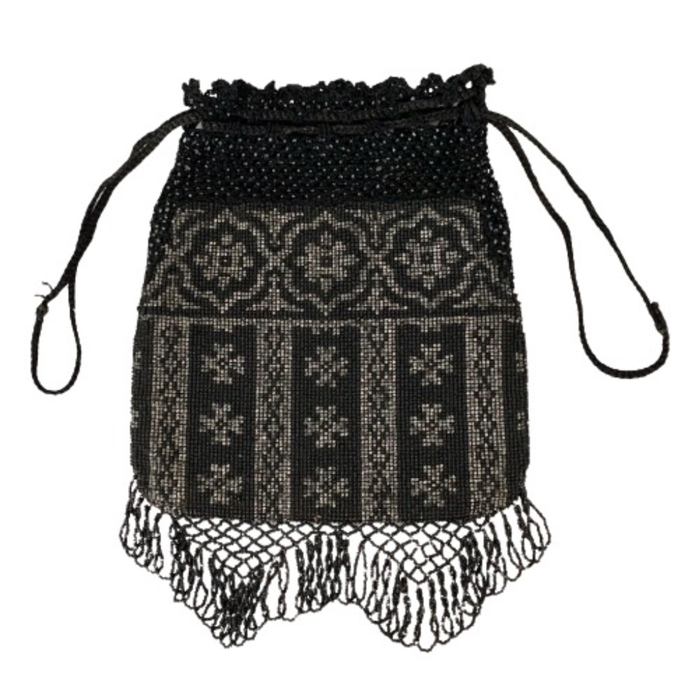 Antique Beaded Crochet Purse